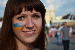 Украинская болельщица